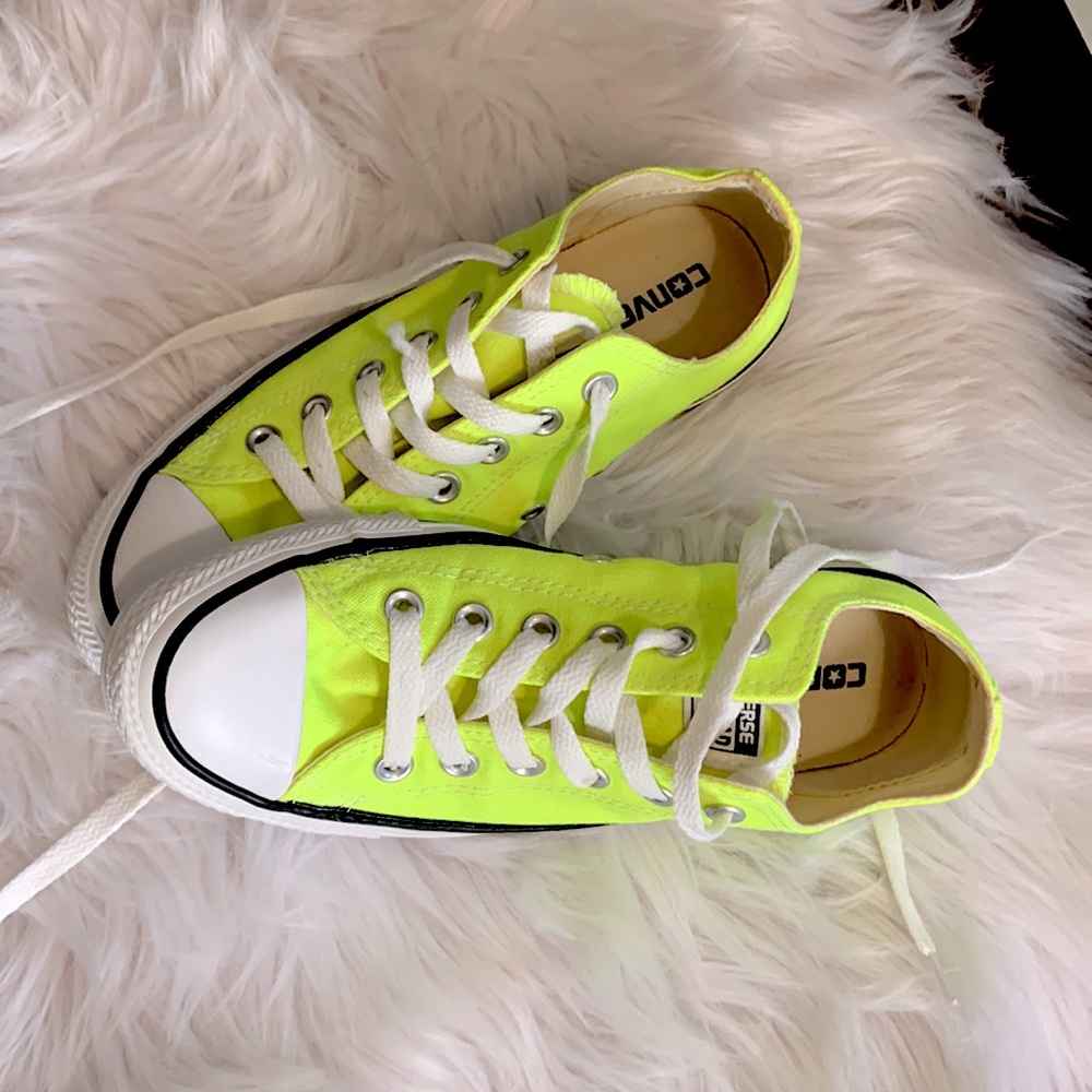 Neon Yellow Converse